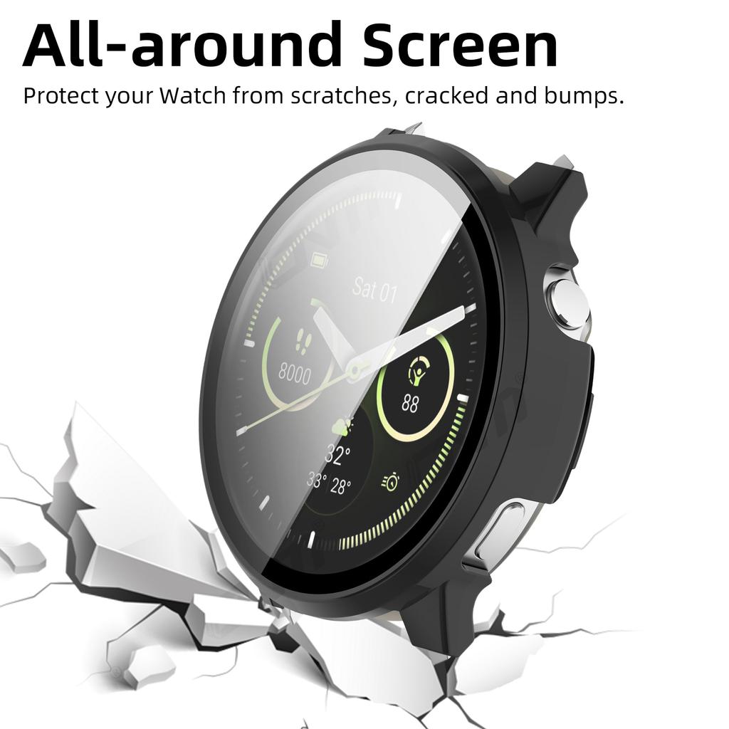 Sklo+Pouzdro pro Garmin Venu 4 41mm 45mm Sklo Ochranná fólie proti poškrábání a Tvrdý PC Ochranný rámeček pro Venu4 Příslušenství