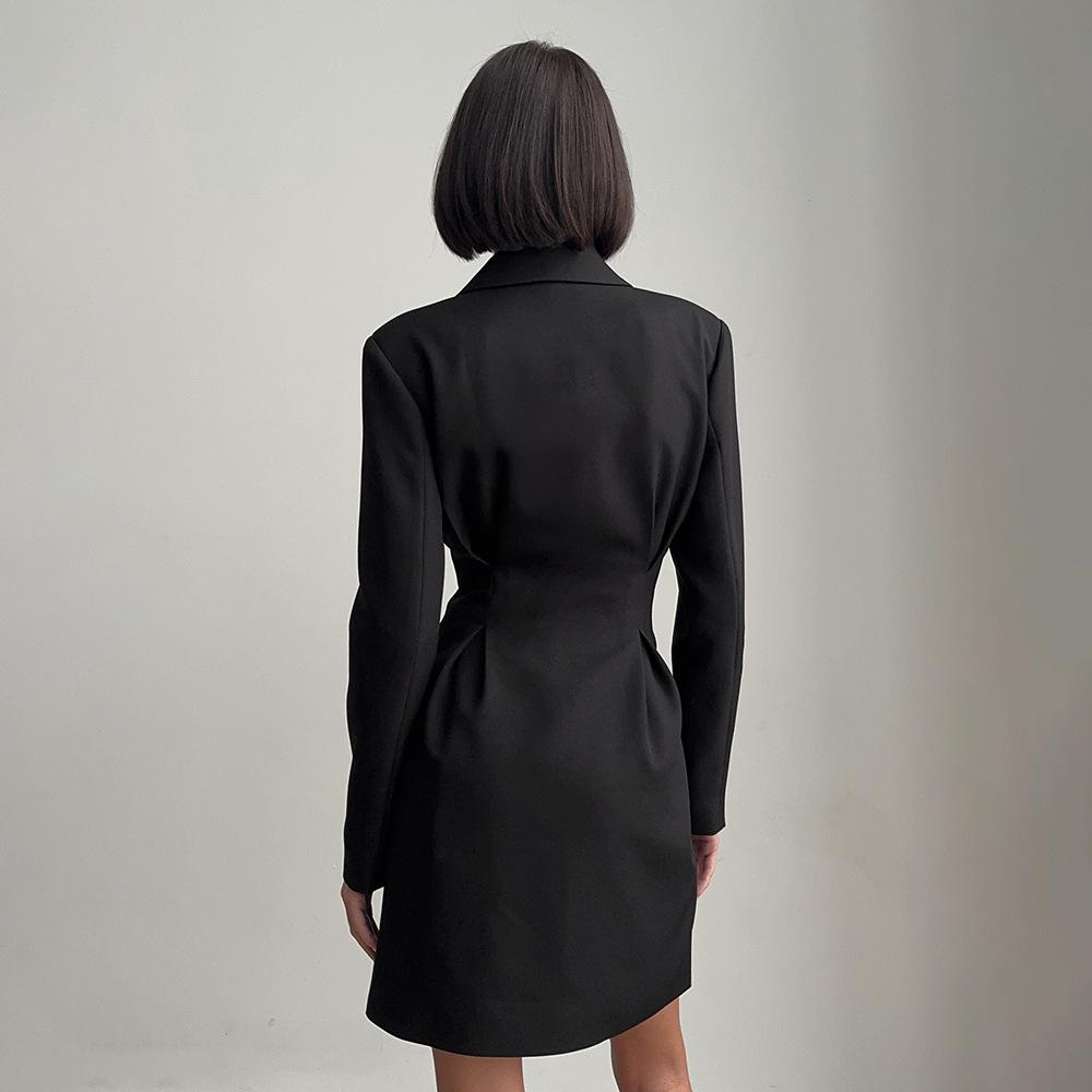 Sweet and Cool Style Suit Dress, European and American Spring and Summer Commuter Suit Skirt, Waist and Thin Dress Women