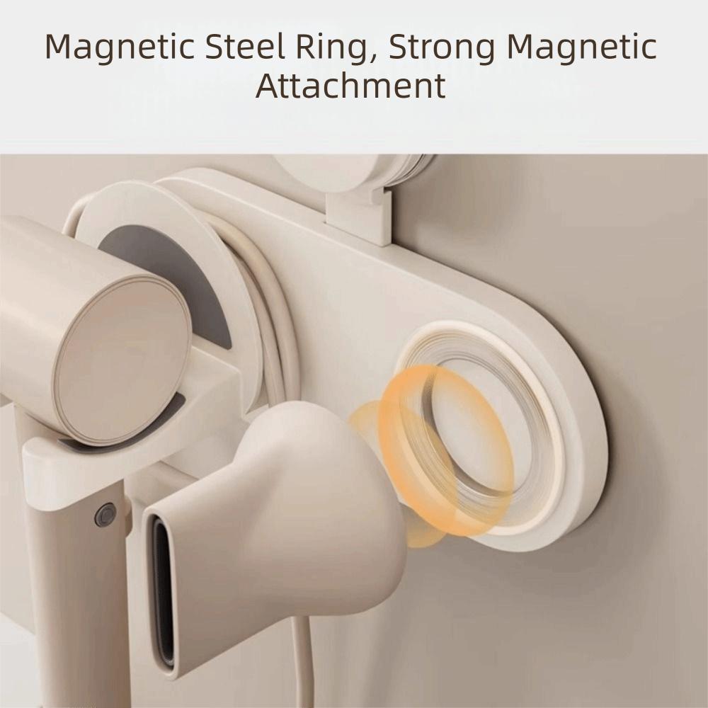 No Punching Hair Dryer Storage Rack Wall Mounted Blow Dryer Hanger Practical Hair Dryer Rack  Hotel