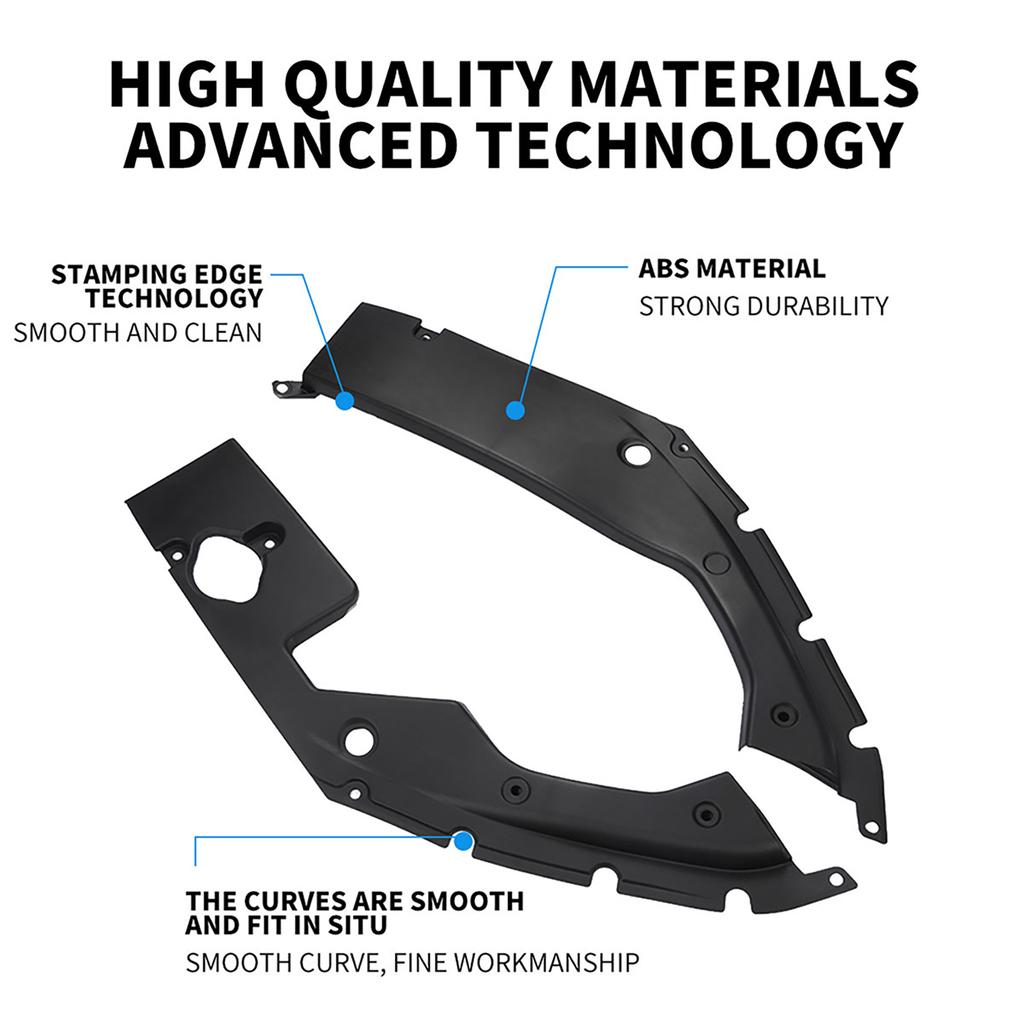 Engine Bay Side Panel Covers Pair-  Version Replacement for 2016-2019 10TH GEN
