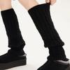 Winter Verdikt Warm Ademend Effen Patroon Beenwarmers Koreaanse Stijl Mode Dik Gebreid Dames Los Veelzijdig Slouch Sokken
