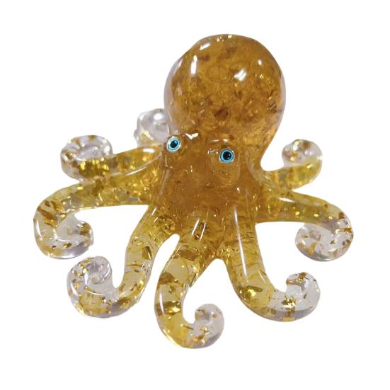Falsk Krystall Epoksy Blekksprut Ornament Helbredende Naturstein Epoksy Blekksprut