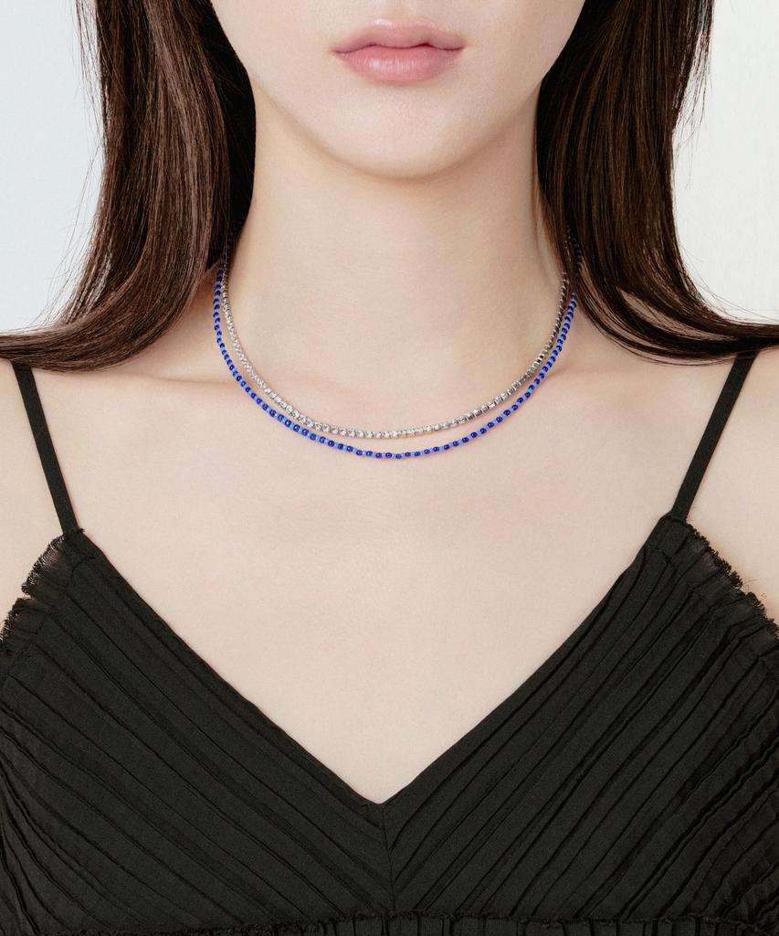 Preppers Club Blue Twinkle Mix Necklace