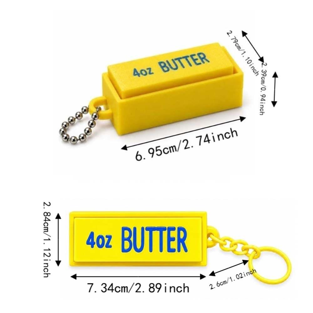 Pocket Size Fidgety Push Clicker Simulation Shape Sensory Key Ring Office Workers