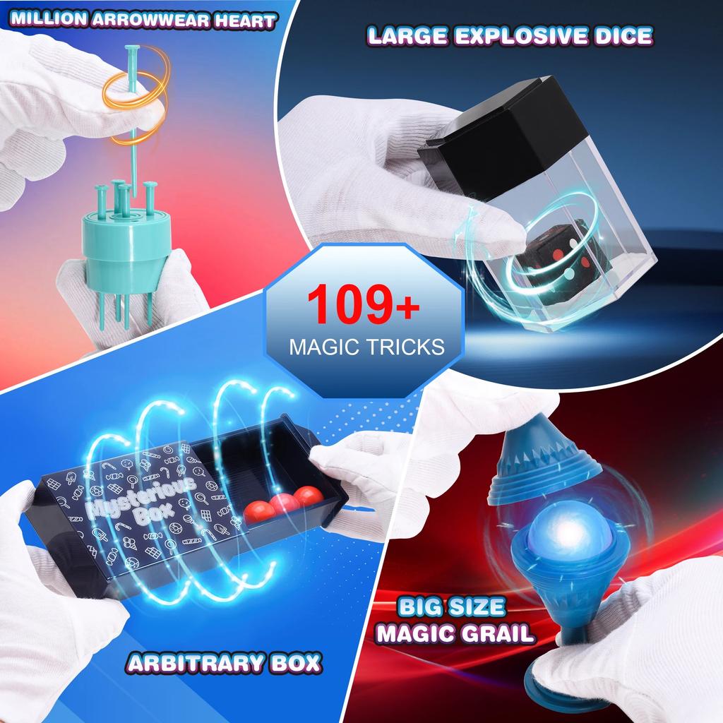 Kit Collezione Magica di Alta Qualità 28 in 1 di Alta Qualità Magia di Alta Qualità Spettacolo di Alta Qualità Bacchetta di Alta Qualità Giocattolo di Alta Qualità Facile di Alta Qualità