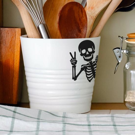 Funny Skeleton Switch Sticker Light Switch Decals Self Adhesive Wall Art Decor