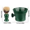 2Pieces Shaving Brush Kit Plastic Shaving Soap Bowl Shaving Lather Bowl with Shaving Brush,Create Rich Shaving Cream