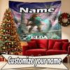 Custom Name Personalized The Legend of Zelda Print Tapestry, Wall Art Decor, Bedroom, Dorm, Apartment, LivingRoom, Party Backdrop, Gift for Birthday