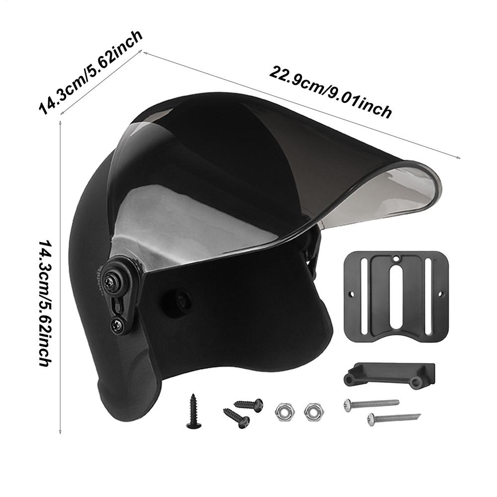 

Navigation phone holder mini helmet sun hat battery car waterproof rider motorcycle holder phone rain cover Holder Sun Shade чёрный