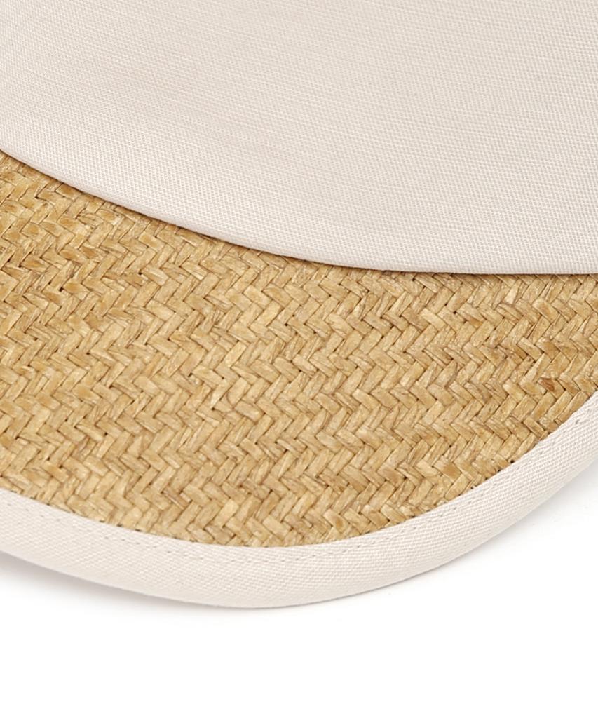 Eondeokeonteulolseutyudio Summer Rattan Sun Visor Sun Visor / Rattan / Oatmeal