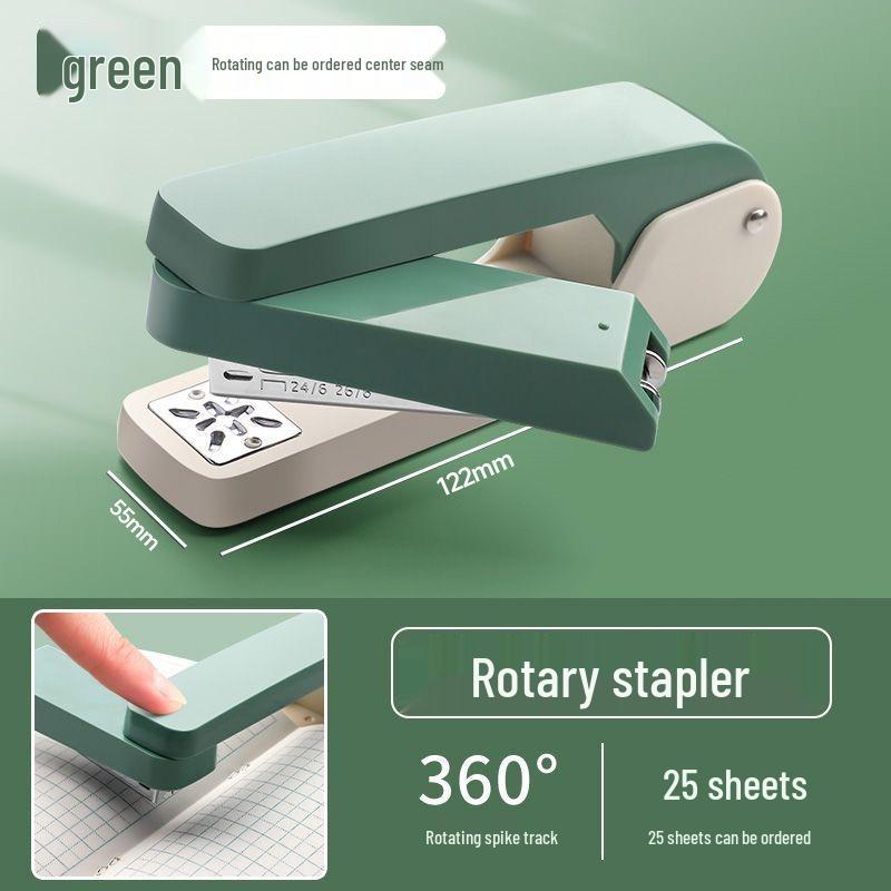 

360° Rotating Stapler: Durable, Multifunctional, Labor-Saving, Ideal for Students and Office Use