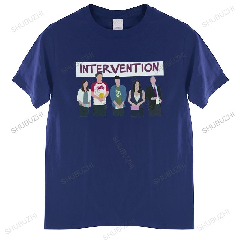 Intervention How I Met Your Mother T-Shirt HIMYM T-Shirt für Männer Reine Baumwolle T-Shirts Kurzarm Kleidung Neuankömmling