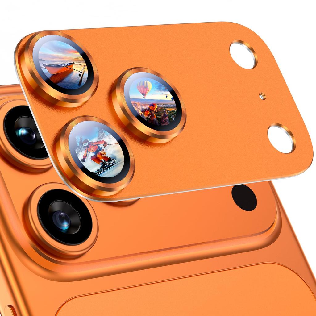 Shockproof Phone Clear Rear Camera Lens Protector Metal Frame Antiscratch Dustproof Water Resistant Coating Impact Absorption