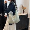 Large Capacity Versatile Tote Bag Women's New Canvas Bag Solid Color Shoulder Messenger Bag