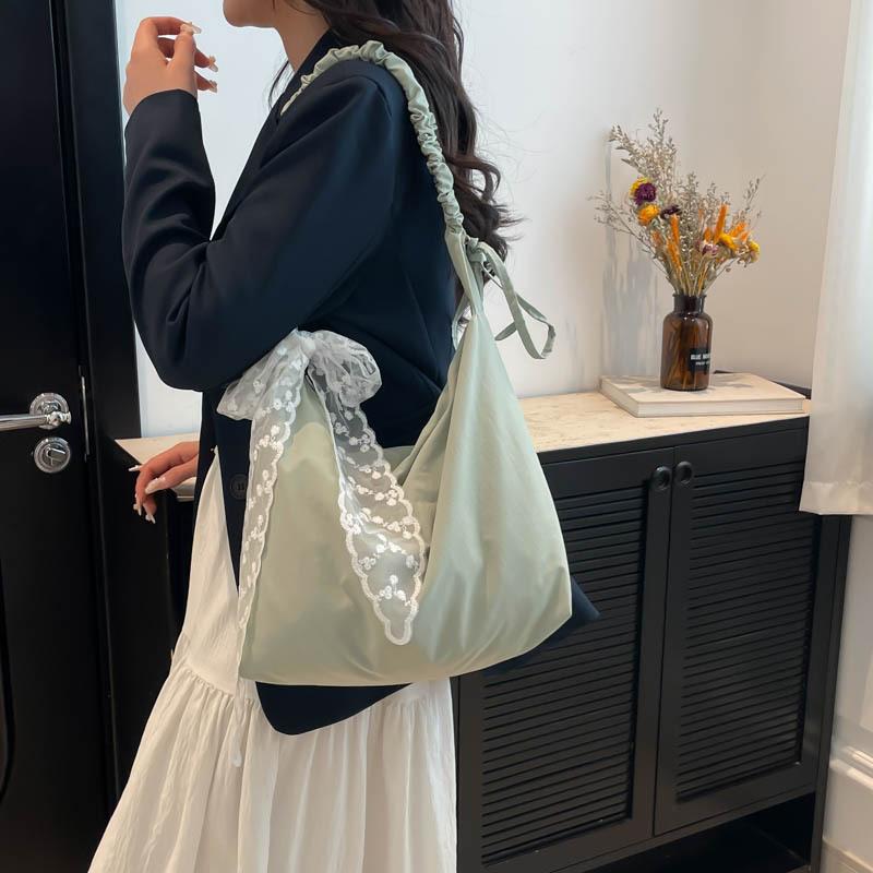 Large Capacity Versatile Tote Bag Women's New Canvas Bag Solid Color Shoulder Messenger Bag