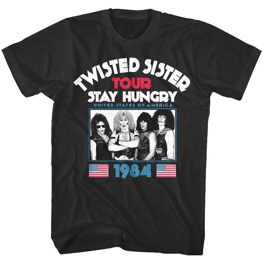 Мужская футболка Twisted Sister Stay Hungry US Tour 1984 3XL