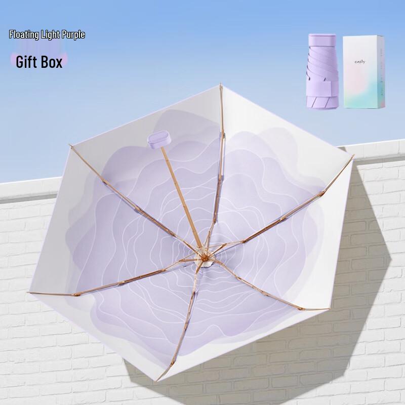 Easily Floral UV Protection Sun Umbrella