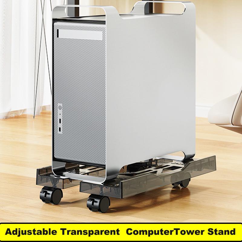 Adjustable PC Stand Mobile CPU Stand Under Desk PC Tower Stand,PC Floor Stand Fits Most PC Under Desk Desktop Tower Stand