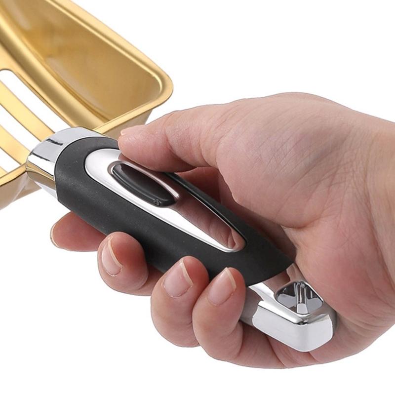 Cats Litter Scoops Large Kittens Poop Shovel Hollow Metal Scooper Cleaning Tool