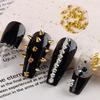 1 Box Punk Style Flat-Back Alloy Nail Art Rivet Pyramid-Shaped Charms Studs Accessories For Manicure Nails Decoration Supplies