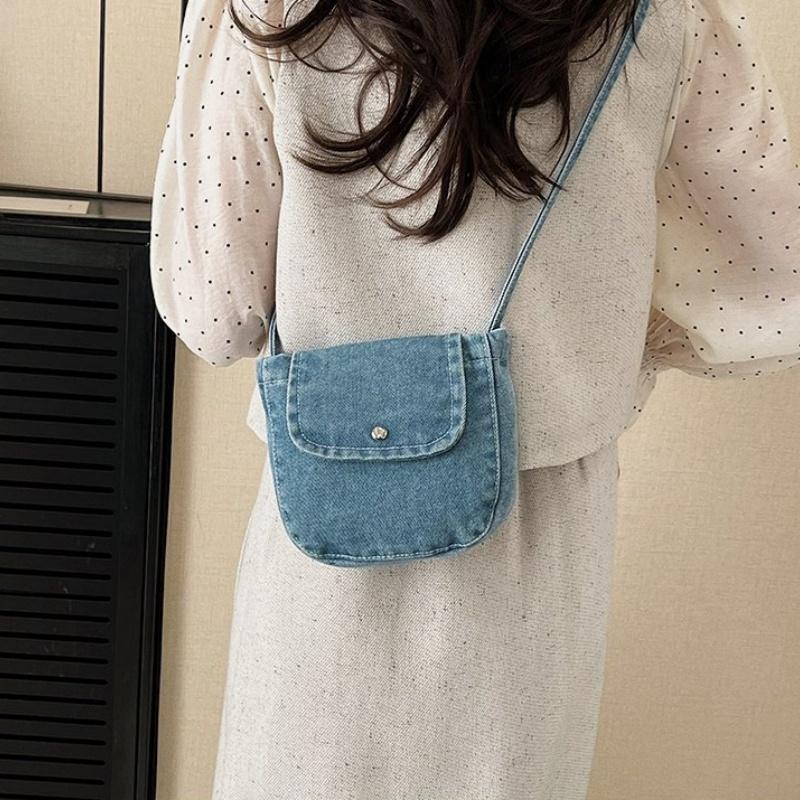 Trendy Denim Shoulder Bag For Women Fashionable Crossbody Purse Casual Versatile Commute Handbag