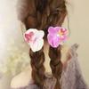 Haarspange mit Perlenorchideenblüte, Stoffhaarspange für Mädchen, süße Haarspange mit Blume
