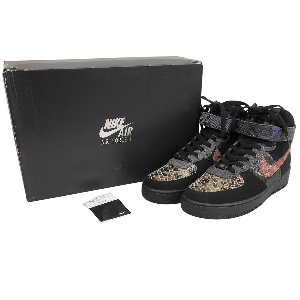 Pristine NIKE High cut sneakers black Natural leather mens 26cm 555107-001 Used