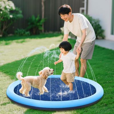 Vollständig Springbrunnenbecken Fuß Geeignet für Kinder und Groß Perfekt zum Spielen Rutschfeste Matte, 0,55 mm dick, Auslaufsicher, Schutz, Sommerfreundlich,