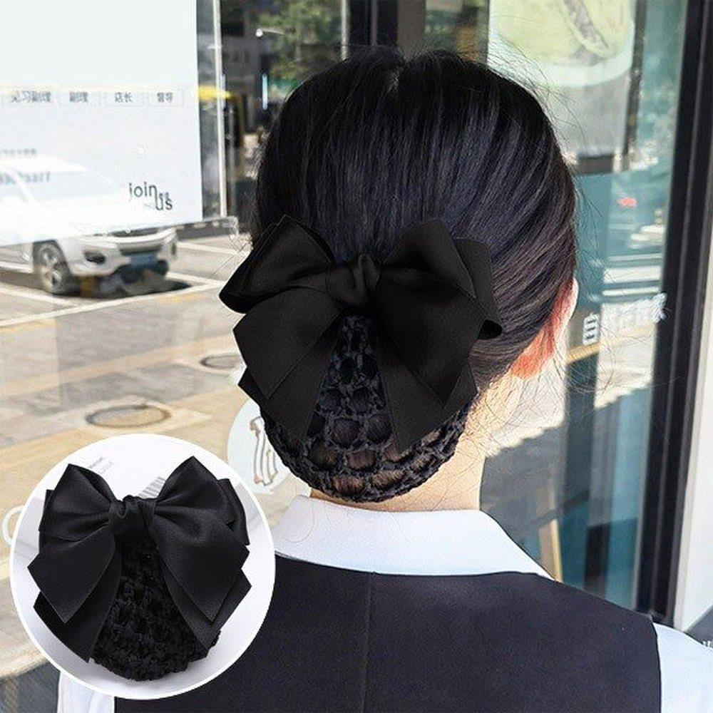 

Mno flight attendant mesh neat nurse ballerina hotelier ribbon pin thin net