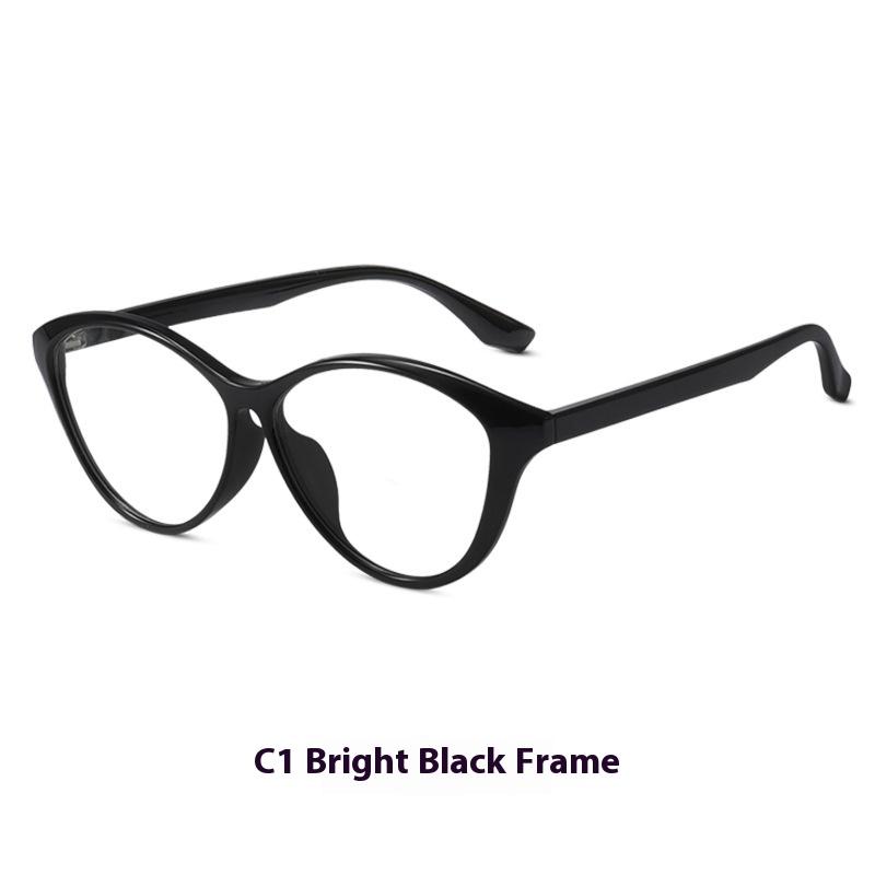 

Очки в черной оправе «кошачий глаз» ультралегкие Spice Girl с простой оправой, современные, анти-синий, с плоским зеркалом