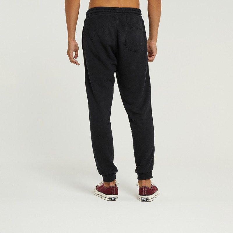Converse Knitted Sweatpants Men's Black Moderate Straight Fit Pants 10020369-A01