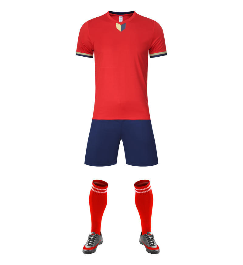 Short-Sleeved Football Jersey Set Men'S And Children'S Long-Sleeved Football Sports Quick-Drying Training Jersey Z107 Quick-Drying Breathable
