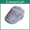 Retro Style Denim Cap With Short Brim For Sunshade And Face Slimming In Casual Outdoor Looks
