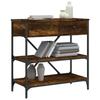 VidaXL Table console chêne fumé 75x34,5x75 cm bois d'ingénierie 833410