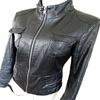 NOORA Women's Black Real Lambskin Leather Jacket | Celebrity Style Designer Jacket | Gift For Her