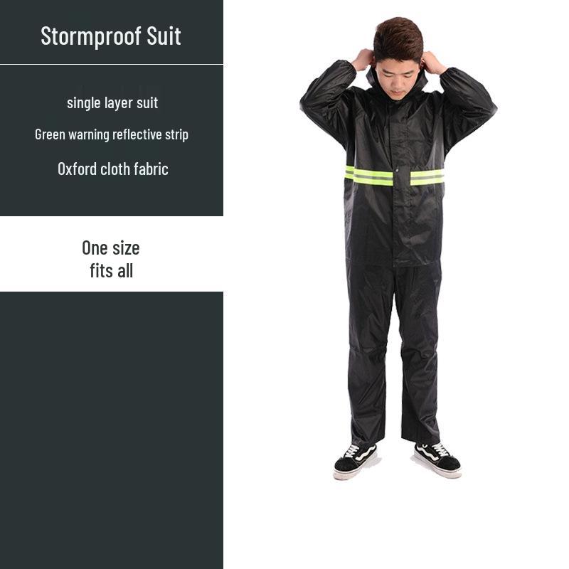 Herr Stormsäker Delad Regnrock och Byxor Set för Elmotorcykelkörning