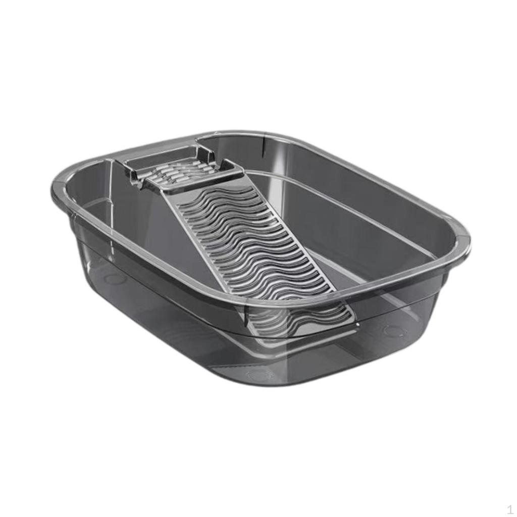 Washboard Basin Laundry Hand Washing Home Clothes Space Saving Portable Lightweight Versatile