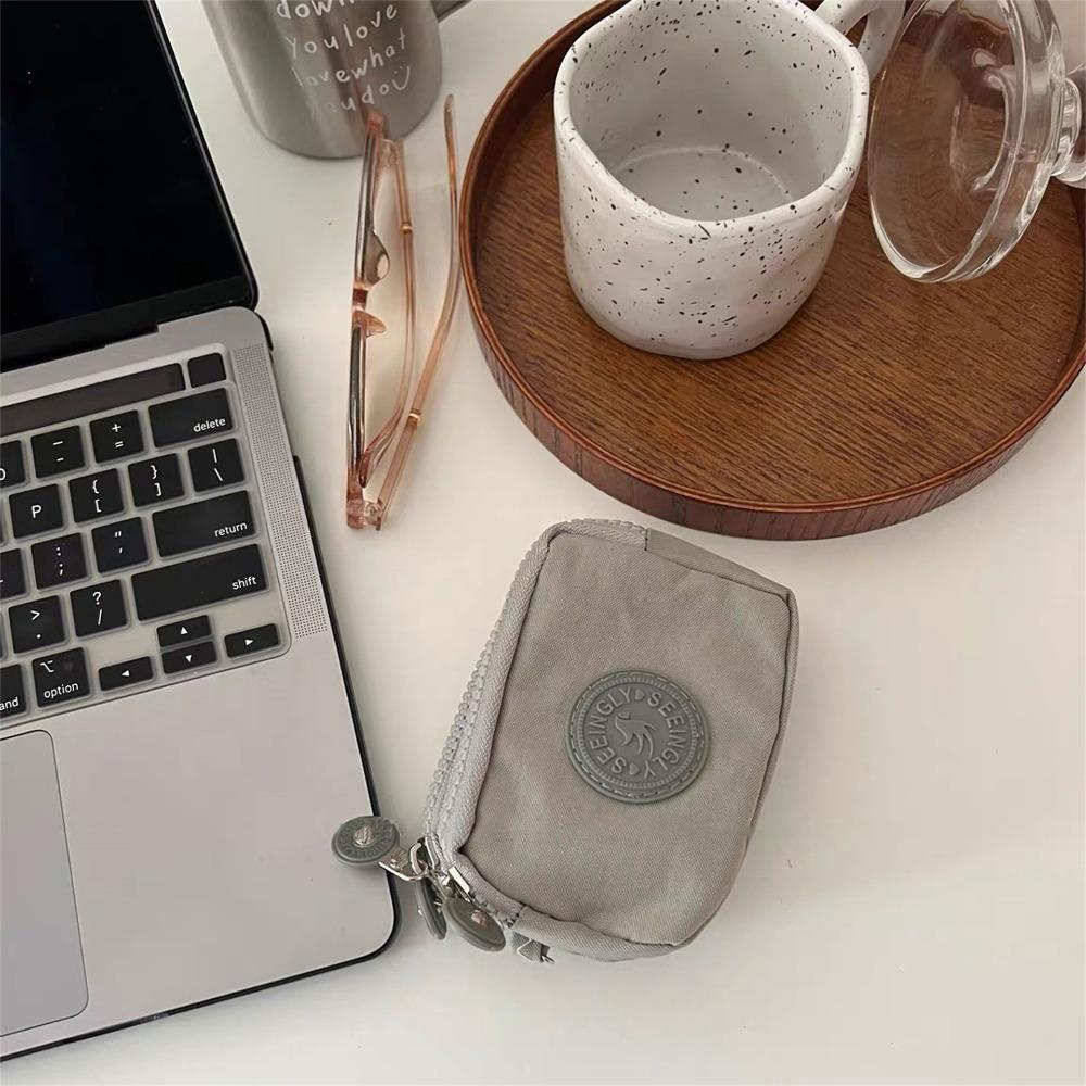 Large Capacity Men Cloth Wallet With Lanyard Nylon Phone Bag Korean Style Simple Money Bag Unisex