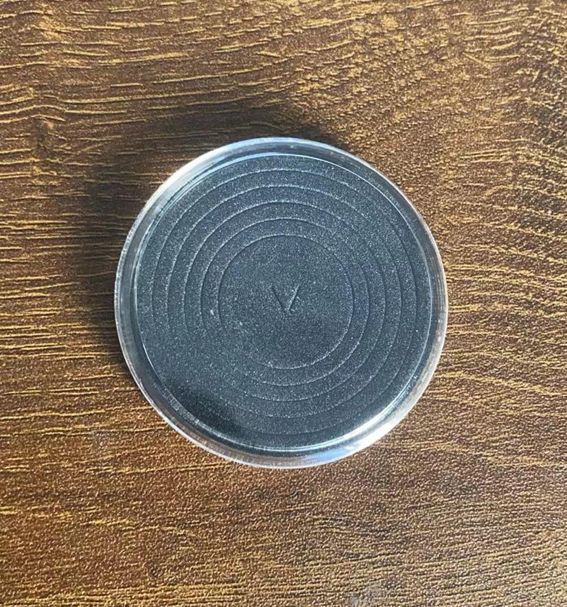 Fully Transparent 35mm Round PS Plastic Coin Storage Box with Lid