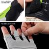Rockbros Cycling for Motorcycles and Men and Women Gloves, Fingerless, Summer, Shock-Absorbing Padded, Breathable, Non-Slip, Bicycles,
