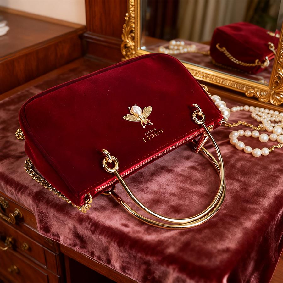 Gucci Sac Bandoulière pour Femme - Fabriqué en Tissu Pur Coton. Convient pour les trajets quotidiens et les fêtes. Écologique