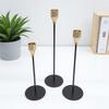 European Wrought Iron Candle Holder Set - Retro Three-Piece Wedding and Home Decor
