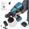 21V Rechargeable Lithium Battery Wireless Paint Sprayer – Portable Electric Spray Gun for Latex Paint