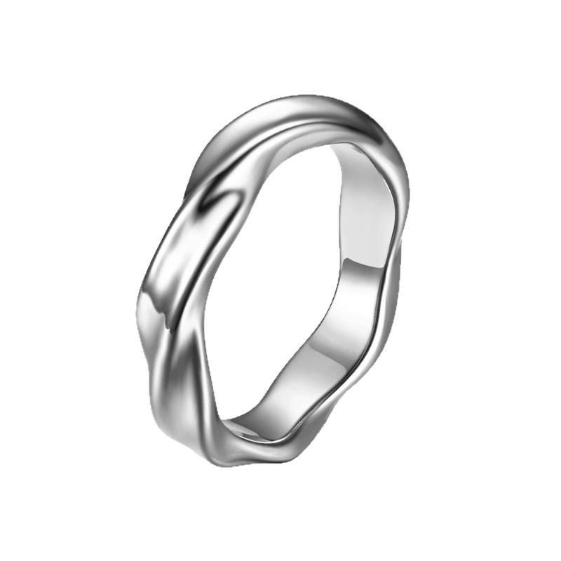 Guss Kettenring Mode Titanstahl Fingerring Handzubehör Verschlüsse
