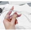 Anti Blue Light Glasses Artistic Myopia Glasses Frame Flat Lens Glasses Pc Material For Daily Shopping Party