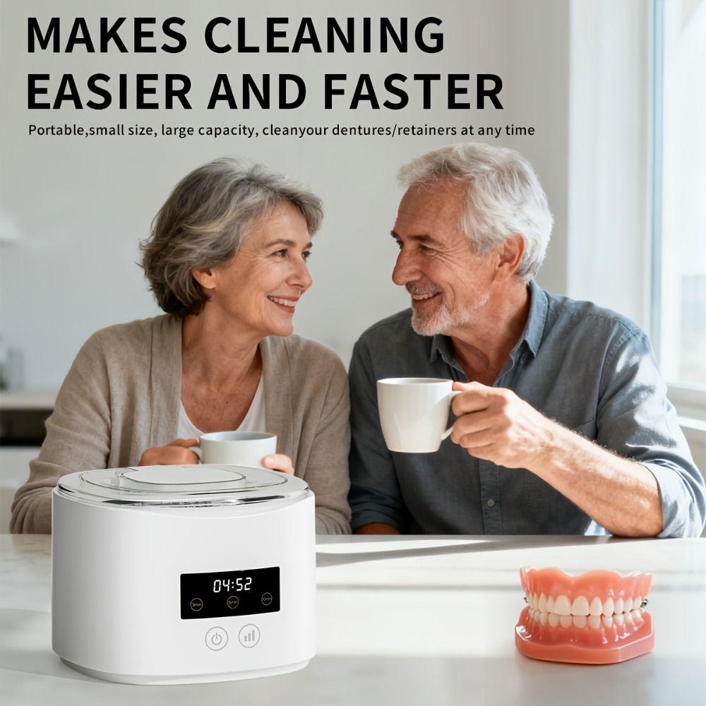 USB Electric Denture Cleaner Multi-Function Dental Cleaner Braces Cleaner  Aligner Cleaning