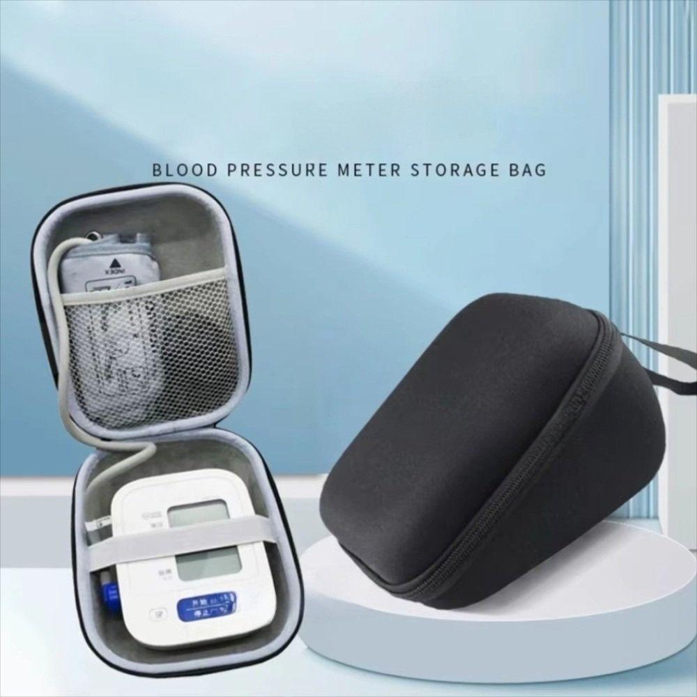 Portable Blood Pressure Monitor Bag High Capacity Hard EVA Tonometer Storage Bag Reasonable Layout for Omron Blood Pressure