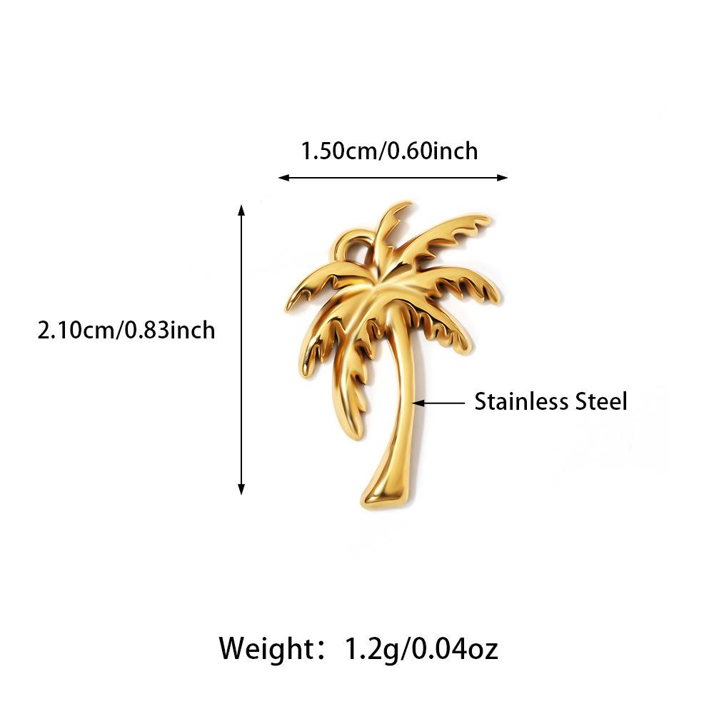 European & American DIY Pendant: Stainless Steel Butterfly, Flower, Starfish with 18K Gold Electroplating