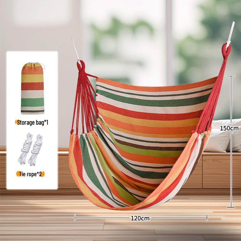 TEMU Dormitory Hammock: Indoor/Outdoor Thickened Hanging Chair & Swing Basket.