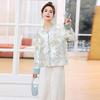 2025 Spring Chinese-Style Women's Sequin Embroidery Frog Button Retro Short Jacket